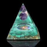 FYJS Orgonite Malachite Pyramid Necklace
