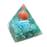 FYJS Orgonite Malachite Pyramid Necklace