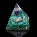 FYJS Orgonite Malachite Pyramid Necklace