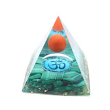 FYJS Orgonite Malachite Pyramid Necklace