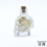Unique Punk Style Skull Head Tourmaline Stone Pendant for Halloween Gift