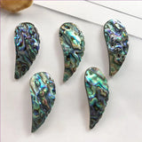 FYJS Silver Plated Abalone Shell Angel Wing Pendant