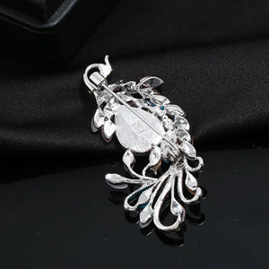 FYJS Peacock Shape Rhinestone Brooch Jewelry
