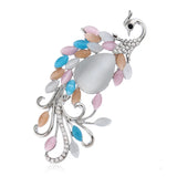 FYJS Peacock Shape Rhinestone Brooch Jewelry
