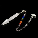 FYJS Silver Plated Amethysts Pendant with 3D Symbol Chain