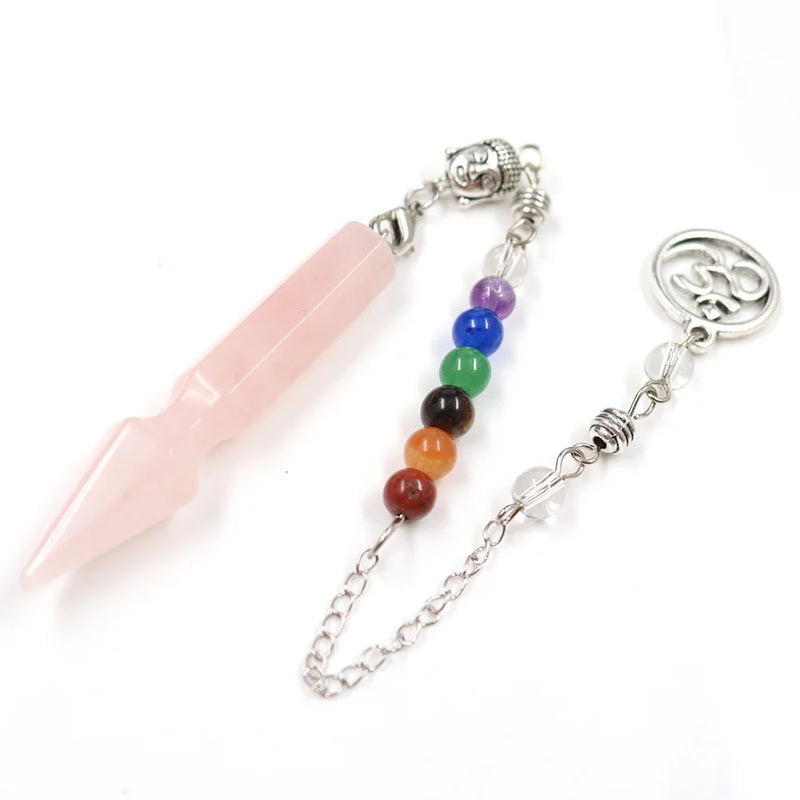 FYJS Silver Plated Amethysts Pendant with 3D Symbol Chain