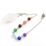 Unique Silver Plated Pyramid Stone Pendulum for Scrying