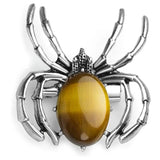 Silver Plated Spider Amethysts Pendant Opalite Jewelry