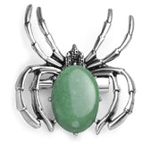 Silver Plated Spider Amethysts Pendant Opalite Jewelry
