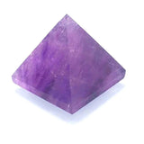FYJS Unique Square Pyramid Purple Amethysts Stone Pendant