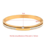 Crystal Bangles for Women Engagement Bracelets Jewelry