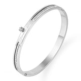 Crystal Bangles for Women Engagement Bracelets Jewelry