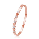 Heart Bracelet w/ High Cubic Zircon, Stainless Steel
