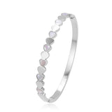 Heart Bracelet w/ High Cubic Zircon, Stainless Steel