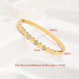 Heart Bracelet w/ High Cubic Zircon, Stainless Steel