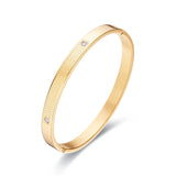 Plated Bangle With Crystal for Women Wedding Ethiopia Bangles Jewelry
