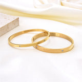 Plated Bangle With Crystal for Women Wedding Ethiopia Bangles Jewelry