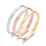 Plated Bangle With Crystal for Women Wedding Ethiopia Bangles Jewelry