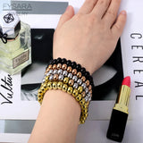 Stainless Steel Beaded Bracelet for Women Men Jewelry Biker Bicycle Bead