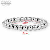 Stainless Steel Beaded Bracelet for Women Men Jewelry Biker Bicycle Bead