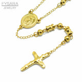 Men's Religious Cross Pendant Necklace Saint Benedict Rosary Pray