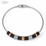 Spring Shape Charm Bracelets Stainless Steel Jewelry Wire Bangles