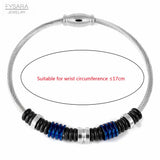 Spring Shape Charm Bracelets Stainless Steel Jewelry Wire Bangles