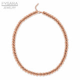 8MM Stainless Steel Ball Necklace Beads Choker Heavy Necklaces Punk