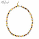 8MM Stainless Steel Ball Necklace Beads Choker Heavy Necklaces Punk