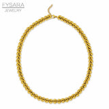 8MM Stainless Steel Ball Necklace Beads Choker Heavy Necklaces Punk