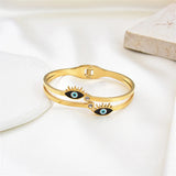 Eyes Stainless Steel Chain Bracelet for Women