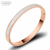 Boho Colorful Austrian Crystals Square Bangle & Bracelet For Women