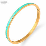 Boho Enamel Bracelet European Geometric Bangles Women Charm Party Jewelry