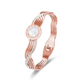 Stainless Steel Roman Numerals Charm Bracelet