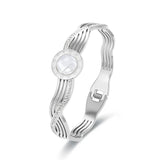 Stainless Steel Roman Numerals Charm Bracelet