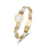 Stainless Steel Roman Numerals Charm Bracelet