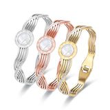 Stainless Steel Roman Numerals Charm Bracelet