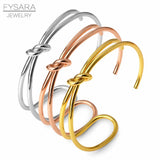 Rose Bowknot Bracelet Bangle Armband for Women Men