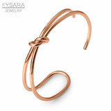Rose Bowknot Bracelet Bangle Armband for Women Men