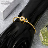 Insect Bees Cuff Bracelet Stainless Steel Famous Jewelry