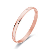 Classic Round CZ Bracelet Stainless Steel Bangle Wedding Gift