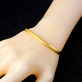 Rose Titanium Steel Charm Cuff Bracelet Jewelry