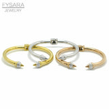CZ Crystal Bracelet Women's Cuff Bangle Armband Pulseiras