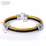 Crystals Lover Heart Twisted Wire Bracelet & Bangle Retro Unique Women Jewelry