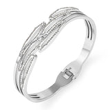 European CZ Bangles for Women Bridal Accessory Lover's Bangles