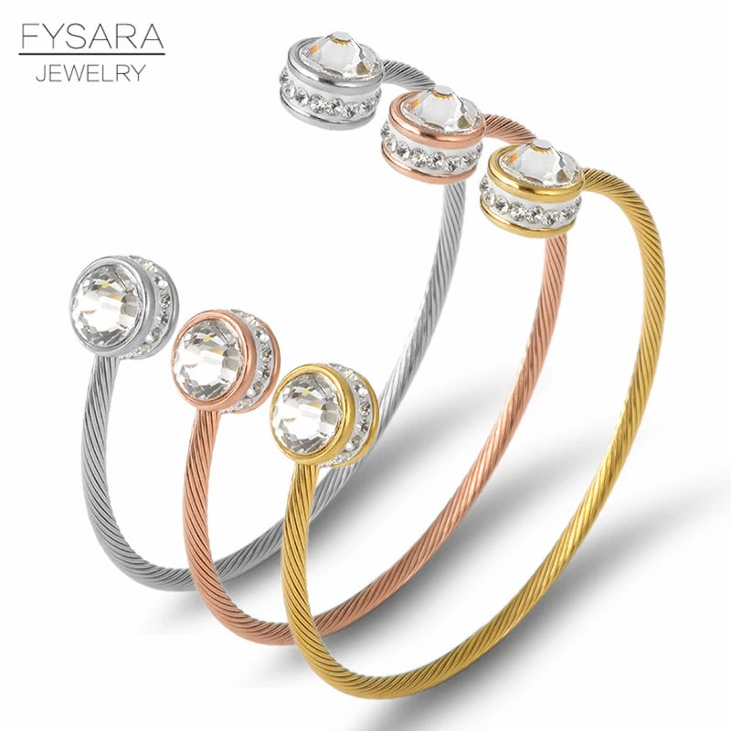 Crystal Bracelet Bangle for Women - Valentines Gift