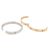 Couple Bracelet Stainless Steel Cross Screw Bracelets for Men Women