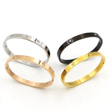 Couple Bracelet Stainless Steel Cross Screw Bracelets for Men Women