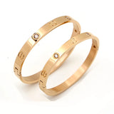Couple Bracelet Stainless Steel Cross Screw Bracelets for Men Women