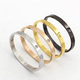 Couple Bracelet Stainless Steel Cross Screw Bracelets for Men Women